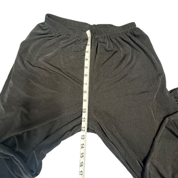 Shimmery Black Impressions Lifestyle Pull on elastic waist Pants size Small. - Picture 4 of 7